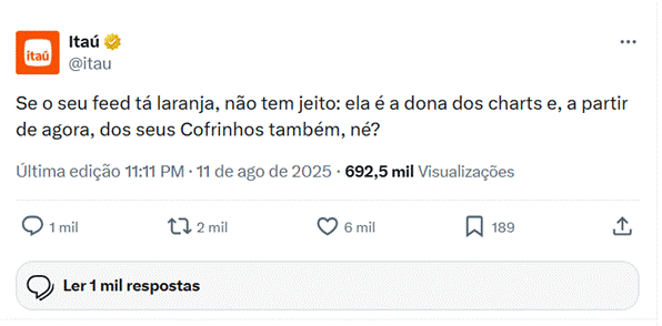 X do Itaú